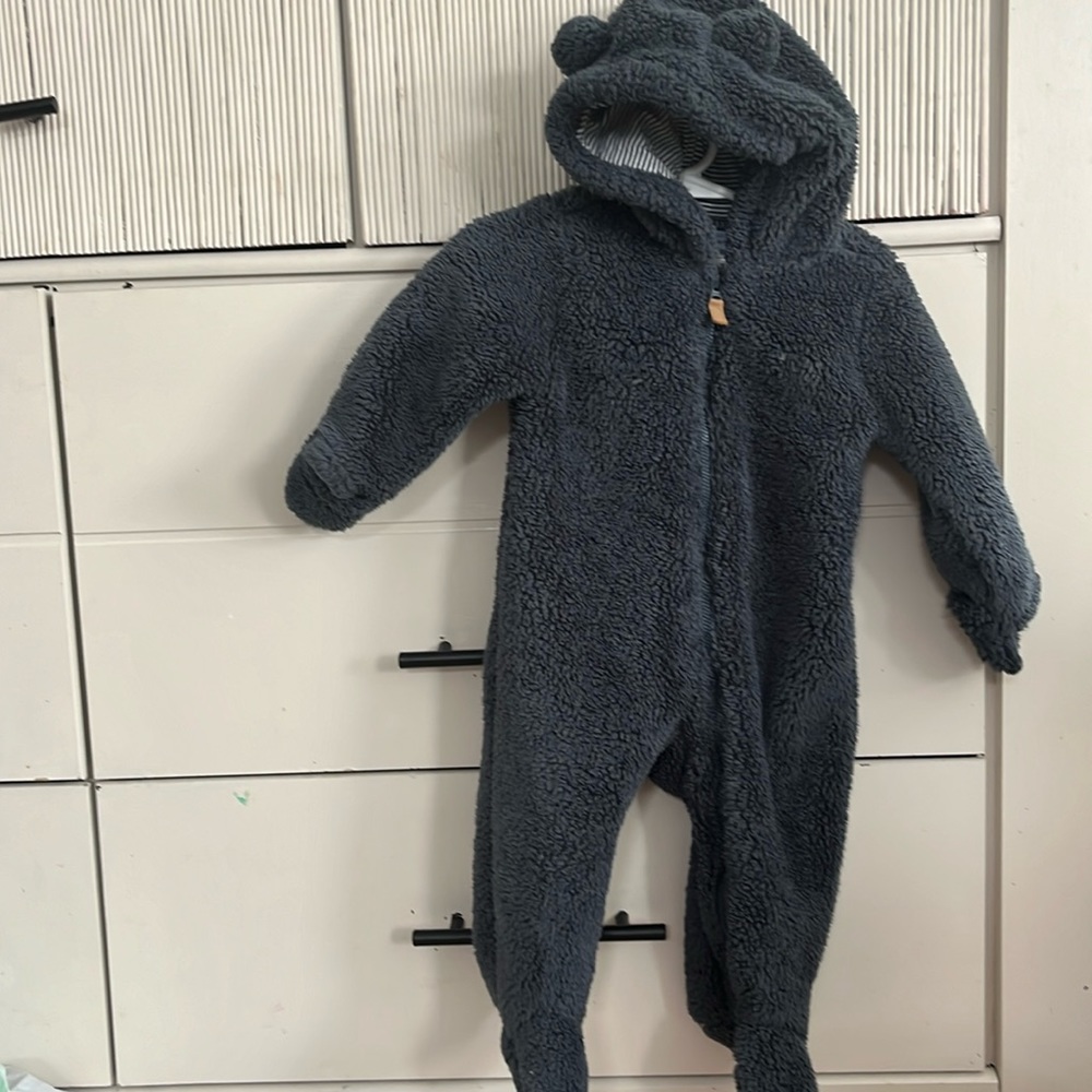 Carters fuzzy outdoor suit